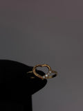 10K Heart Ring
