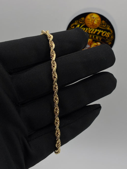 10K Hollow Rope Bracelet