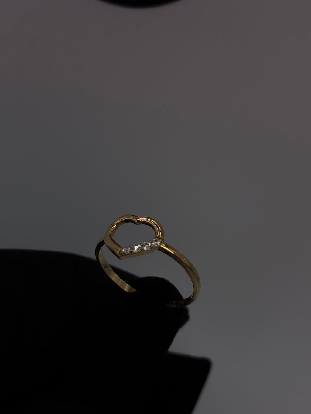 10K Heart Ring