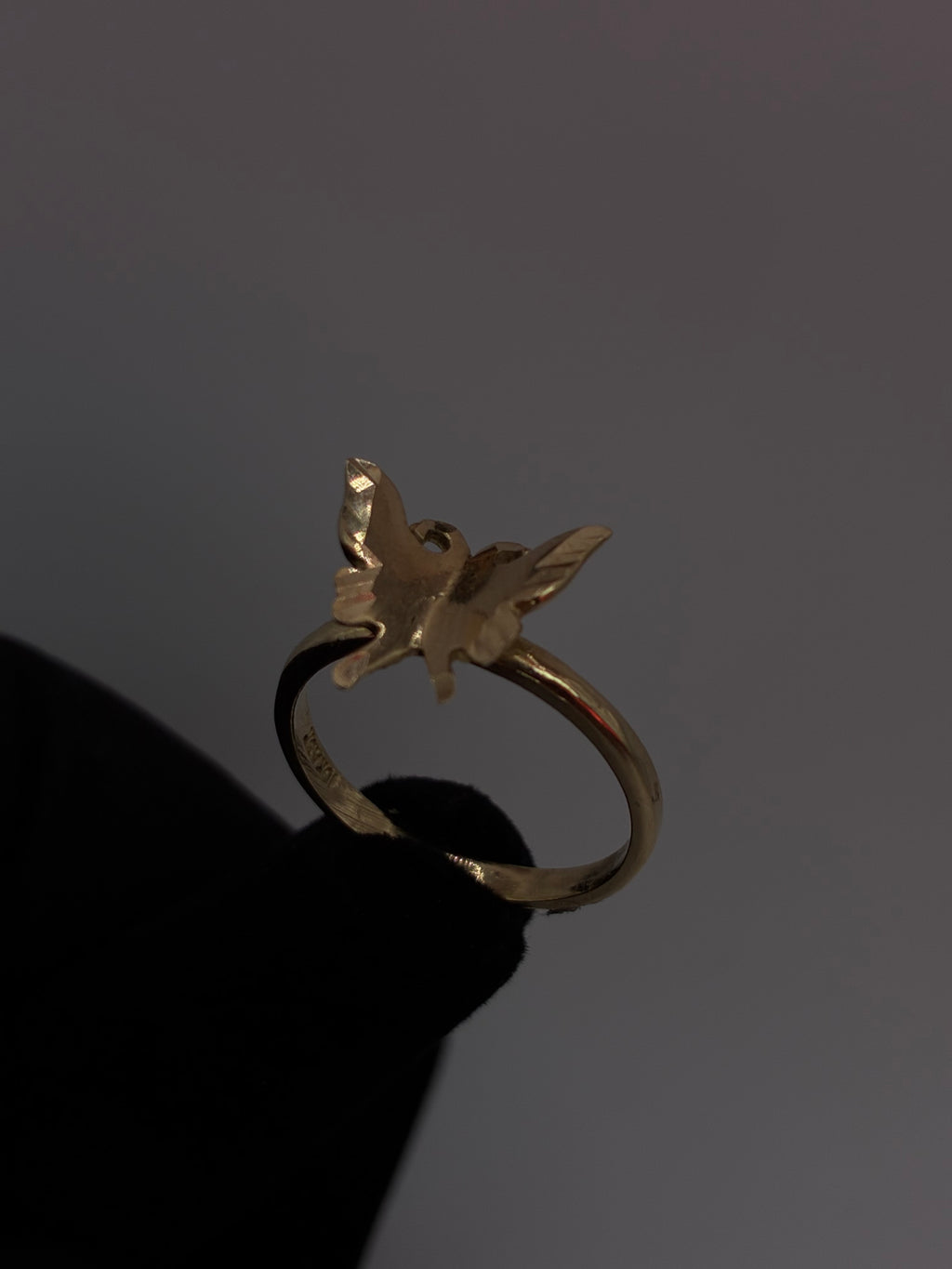 10K Butterfly Ring