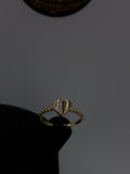 10K Gold/Stone Heart Ring