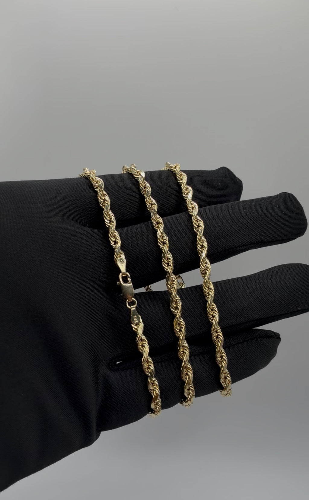 10K Hollow Rope Bracelet