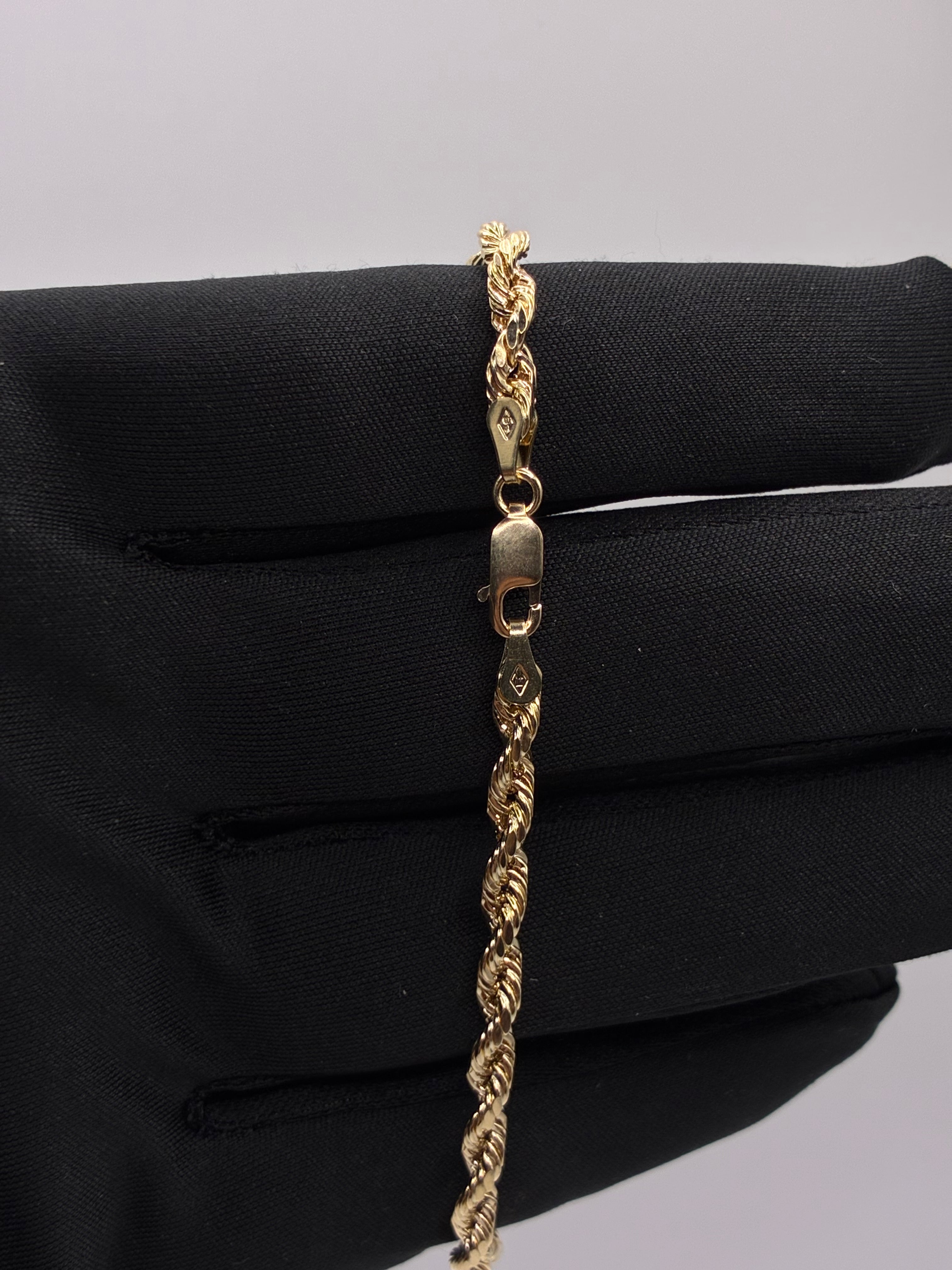 10K Hollow Rope Bracelet