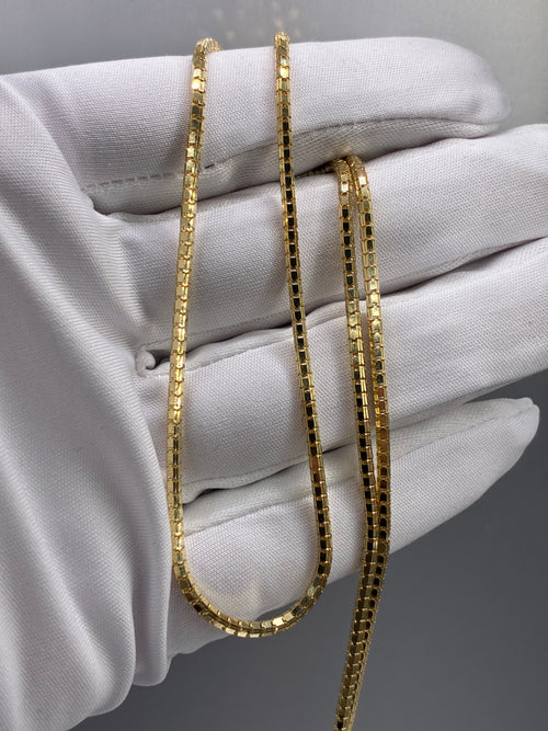 10K Gold Box Link Chain