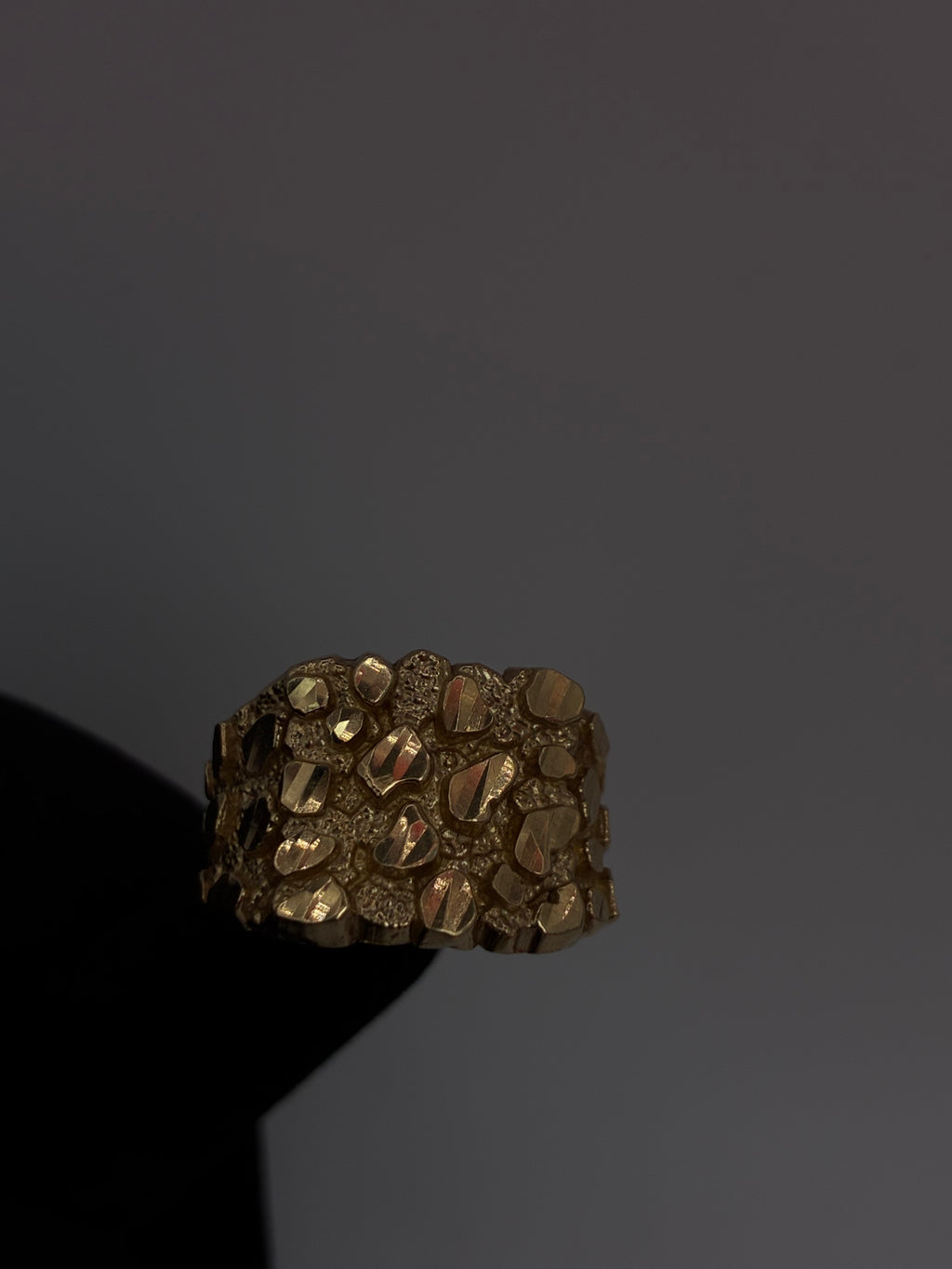 10K Medium Nugget Ring
